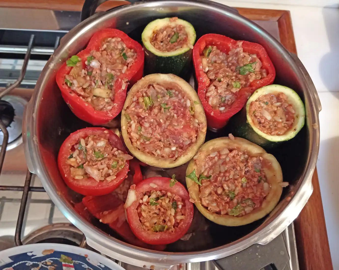 Stuffed vegan dolmas are ready to cook